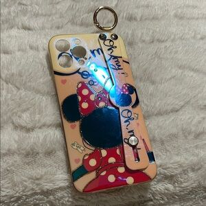 Minnie Mouse Phone Case with Ring Holder - Pink